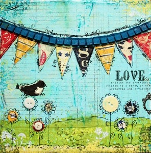 Christy Love-is-in-the-air-Mixed-Media-Canvas Christy Love-is-in-the-air-Mixed-Media-Canvas