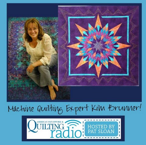 Pat Sloan American Patchwork and Quilting radio Kim Brunner guest Pat Sloan American Patchwork and Quilting radio Kim Brunner guest