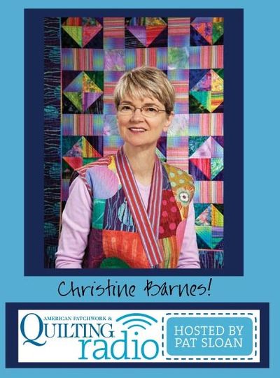 Pat Sloan American Patchwork and Quilting radio Christine Barnes guest Pat Sloan American Patchwork and Quilting radio Christine Barnes guest