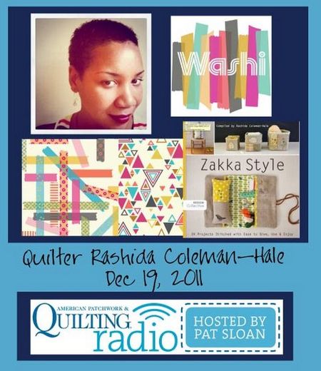 Pat Sloan American Patchwork and Quilting radio Rashida Coleman Hale guest
