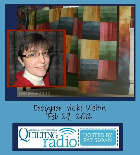 Pat Sloan American Patchwork and Quilting radio Vicki Welsh guest Pat Sloan American Patchwork and Quilting radio Vicki Welsh guest