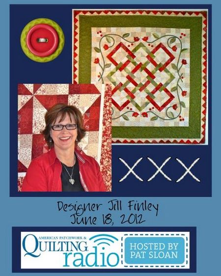 Pat Sloan American Patchwork and Quilting radio Jill Finley guest pic
