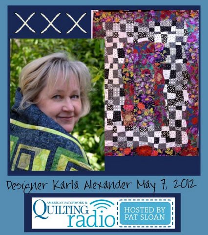 Pat Sloan American Patchwork and Quilting radio Karla Alexander guest pic Pat Sloan American Patchwork and Quilting radio Karla Alexander guest pic