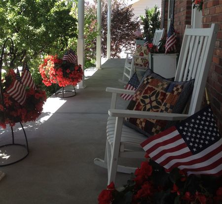 Kim's Fourth of July Porch Kim's Fourth of July Porch
