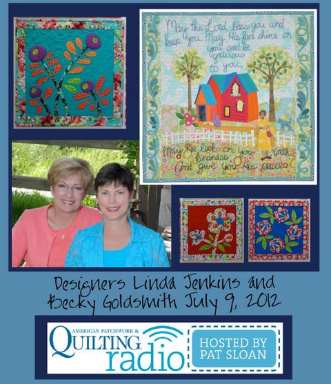 Pat Sloan American Patchwork and Quilting radio Piece o cake guest pic