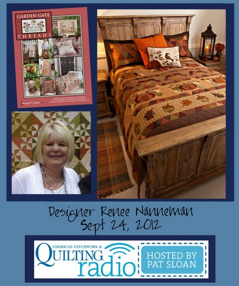 Pat Sloan American Patchwork and Quilting radio Renee Nanneman guest Pat Sloan American Patchwork and Quilting radio Renee Nanneman guest