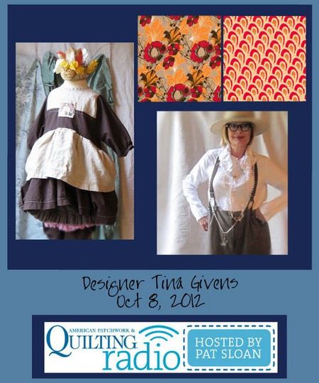 Pat Sloan American Patchwork and Quilting radio Tina Givens guest Pat Sloan American Patchwork and Quilting radio Tina Givens guest