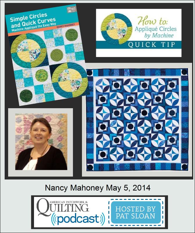 Pat Sloan American Patchwork and Quilting radio Nancy Mahoney guest Pat Sloan American Patchwork and Quilting radio Nancy Mahoney guest