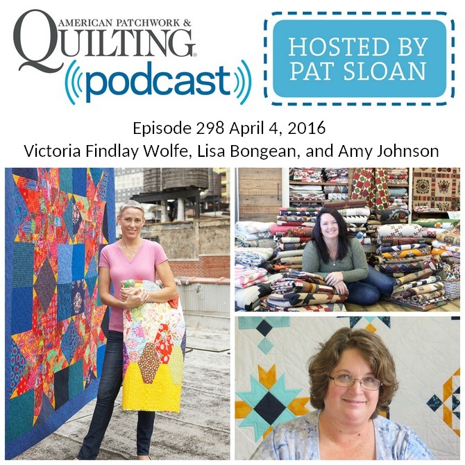 2 American Patchwork Quilting Pocast episode 298 April 4 2016