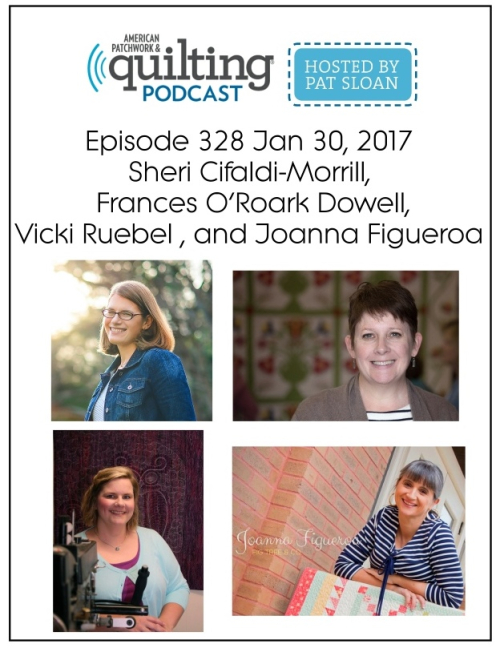 2 American Patchwork Quilting Pocast episode 328 Jan 30 2017