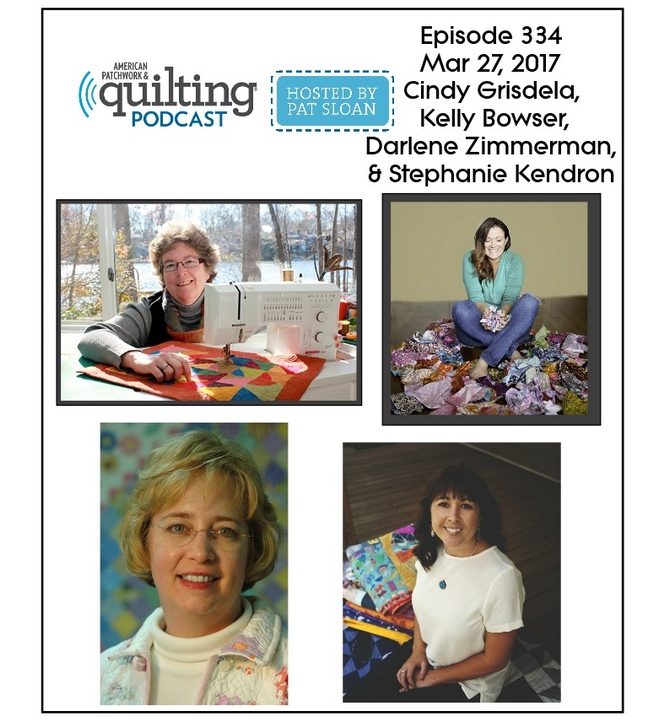 2 American Patchwork Quilting Pocast episode 335 Apr 3 2017