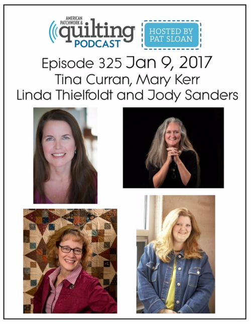 2 American Patchwork Quilting Pocast episode 325 Jan 9 2017