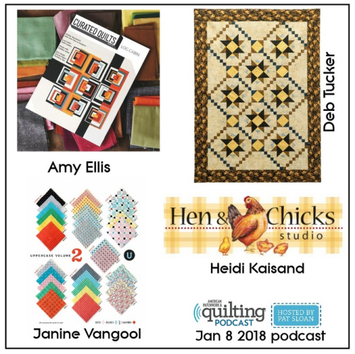 2 American Patchwork Quilting Pocast episode 364 Jan 8 2018