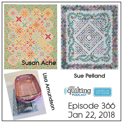 2 American Patchwork Quilting Pocast episode 366 Jan 22 2018