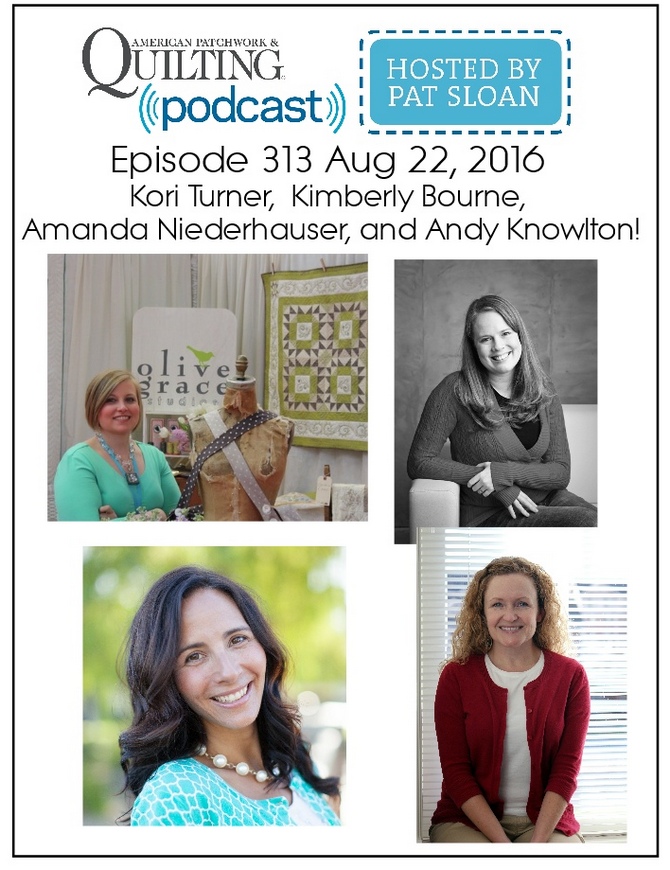 2 American Patchwork Quilting Pocast episode 313 Aug 22 2016