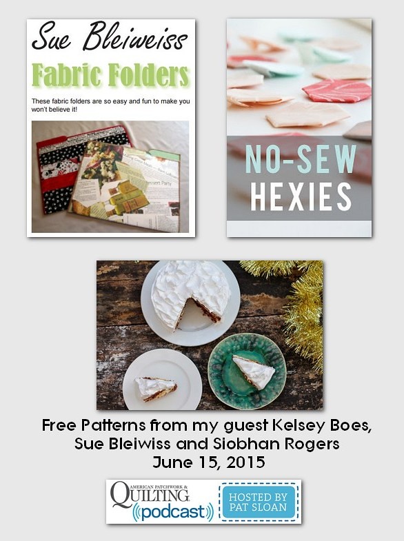 pat sloan June 15 2015 free patterns
